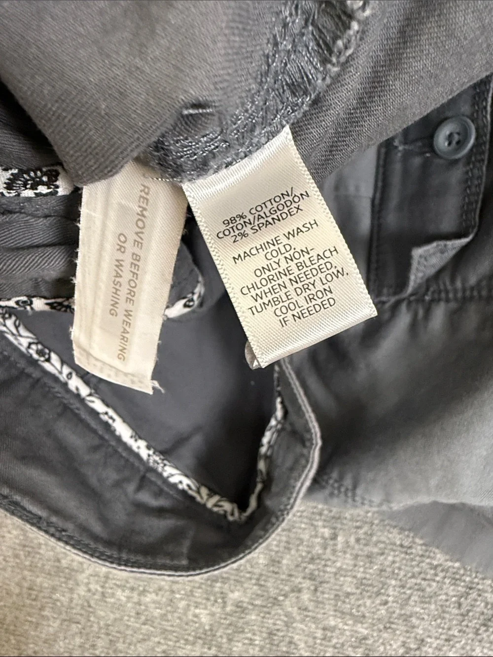 LOFT charcoal cotton